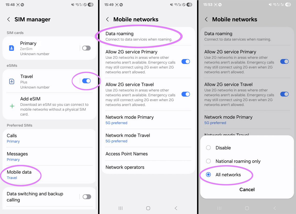 Cómo instalar un eSIM en un Samsung